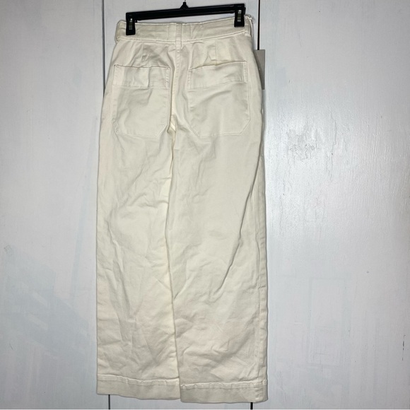 Everlane The Organic Wide Leg Pant size 2 in Bone NWT - Picture 5 of 14